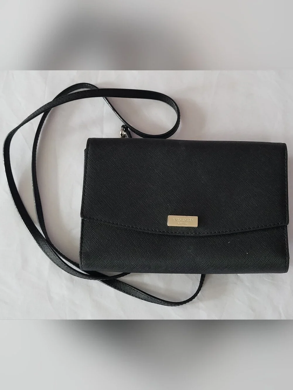 kate spade Black Laurel Way Winni Crossbody Wallet Bag